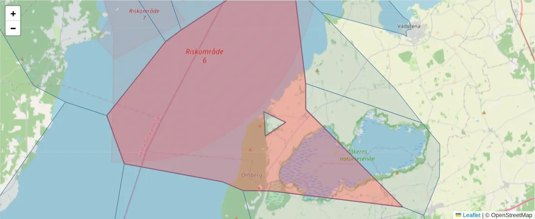Karta över postnummerområdet  och angränsande postnummer i Sverige