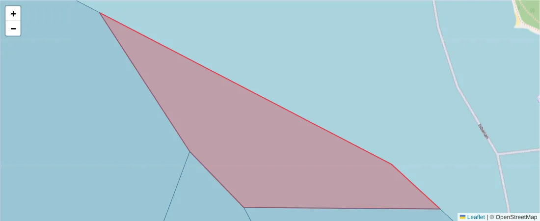 Karta över postnummerområdet  och angränsande postnummer i Sverige